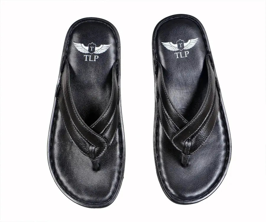 leather slippers for men