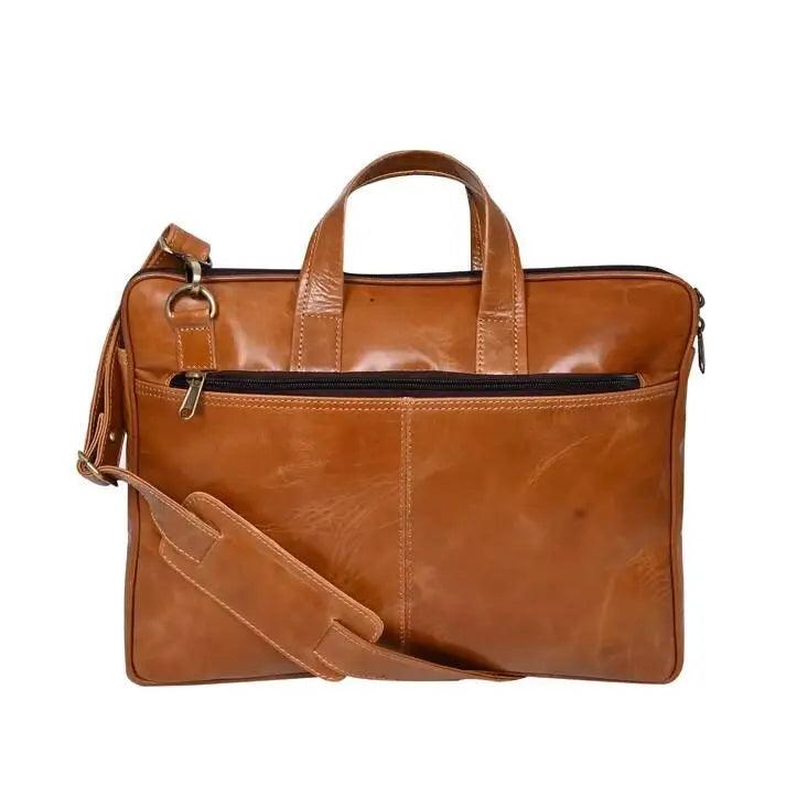 ARDAN Genuine Leather 15Inch Laptop Bag for Men, Sleek Design Office Bag (AL13A)(Brown Color) Ardan Lifestyle