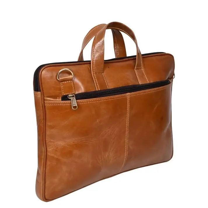 ARDAN Genuine Leather 15Inch Laptop Bag for Men, Sleek Design Office Bag (AL13A)(Brown Color) Ardan Lifestyle