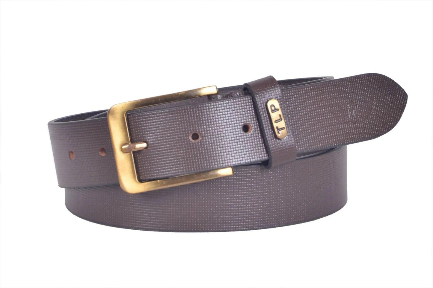 TLP Men's GENUINE Leather Formal Belts(Colour-Brown)(BELT-10008) TLP International