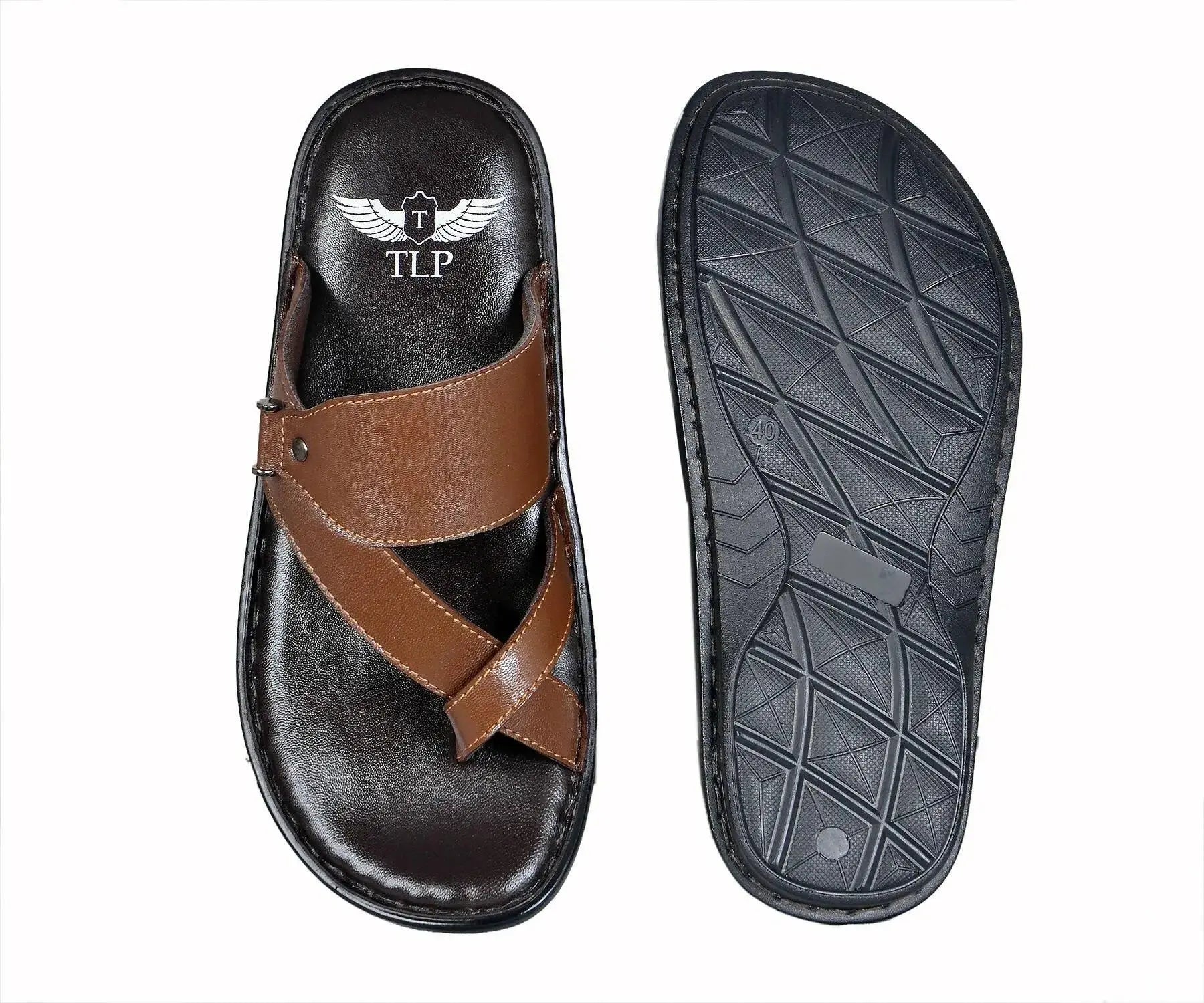 leather slippers for men