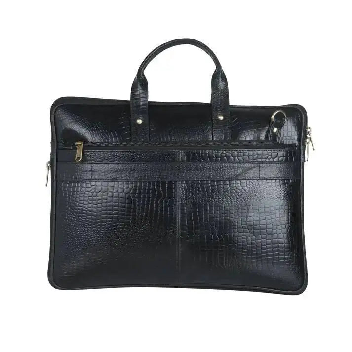 Genuine Leather 15.6 Inch Laptop Bag for Men, Sleek Design Bag