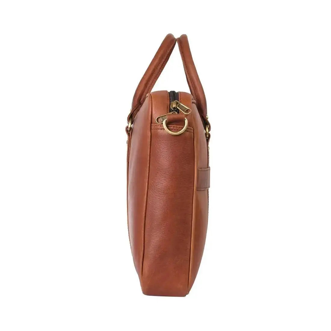 Genuine Leather 15.6 Inch Laptop Bag for Men, Sleek Design Bag