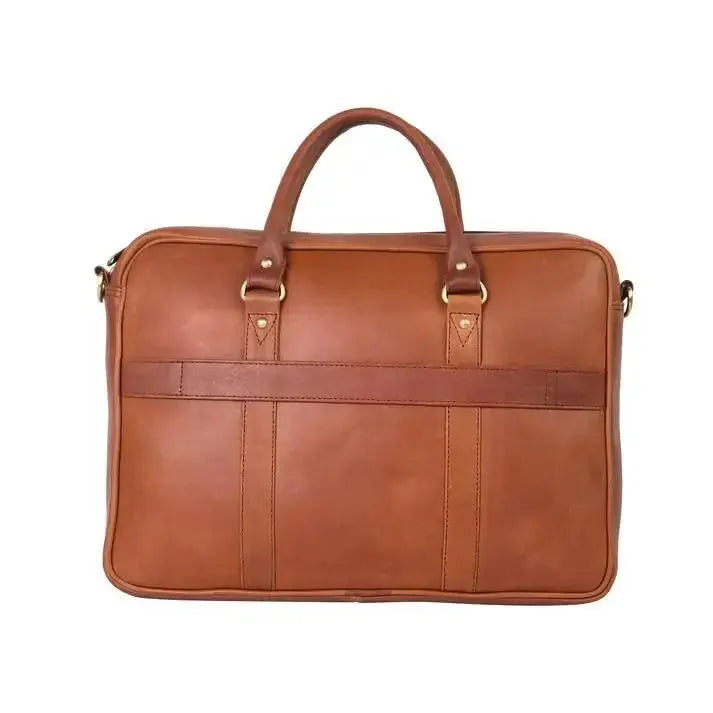 Genuine Leather 15.6 Inch Laptop Bag for Men, Sleek Design Bag
