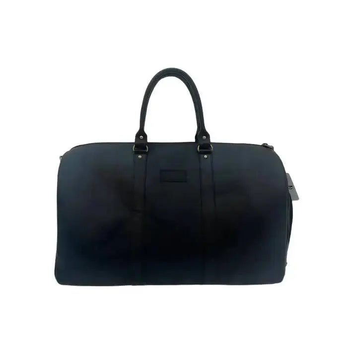  Genuine Leather Duffle Bag with Shoe Compartment 