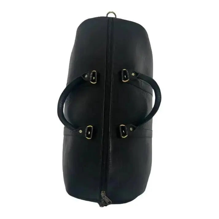  Genuine Leather Duffle Bag with Shoe Compartment 