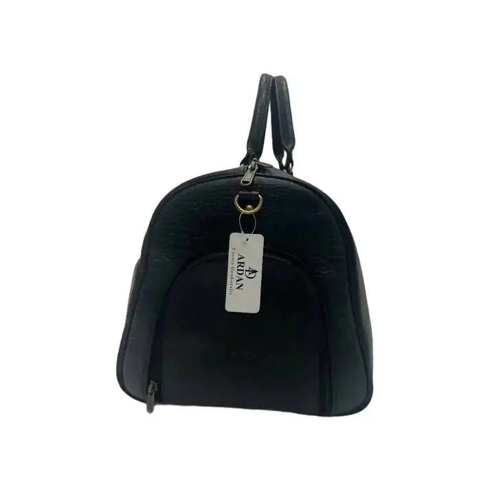 Genuine Leather Duffle Bag with Shoe Compartment 
