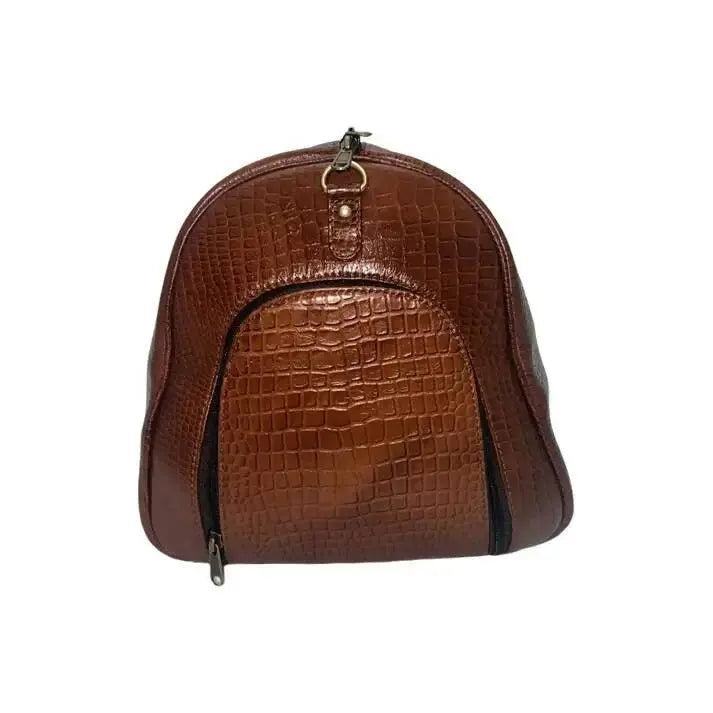  Genuine Leather Duffle Bag with Shoe Compartment 
