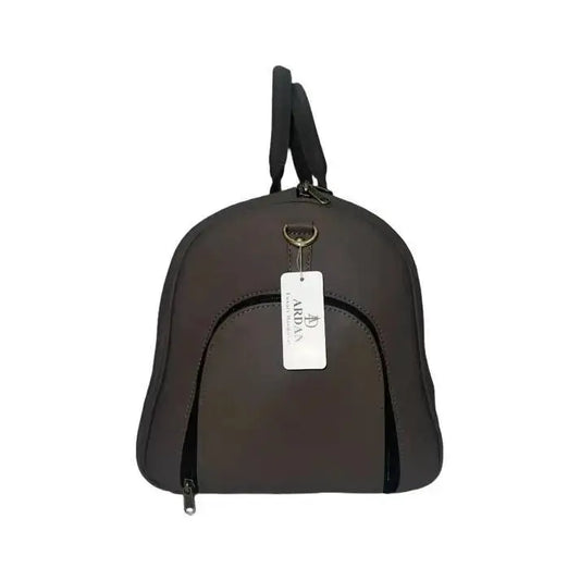Ardan Genuine Leather Duffle Bag with Shoe Compartment Large Size 40 Liters Colour Dark Brown (AL111)