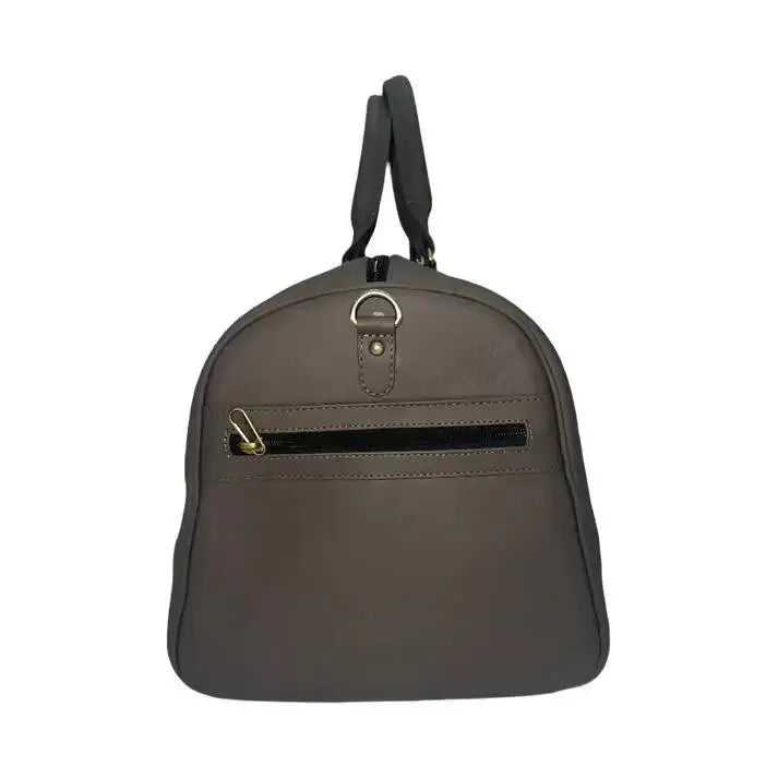  Genuine Leather Duffle Bag with Shoe Compartment 