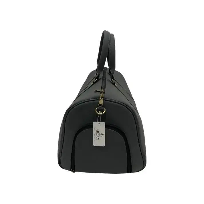  Genuine Leather Duffle Bag with Shoe Compartment 