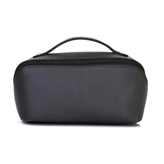 Genuine Leather Multipurpose Travel Vanity Bag Shaving Kit Makeup Bag 