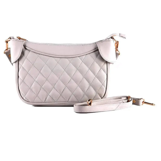 Genuine Leather Quilted Moon Sling Bag / Hand Bag for Women / Girls