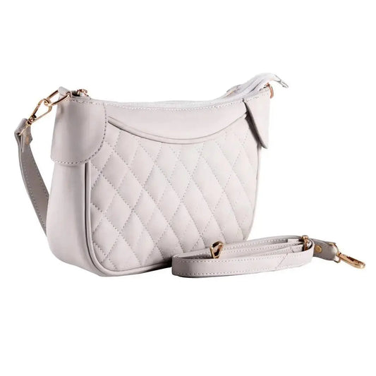 Genuine Leather Quilted Moon Sling Bag / Hand Bag for Women / Girls