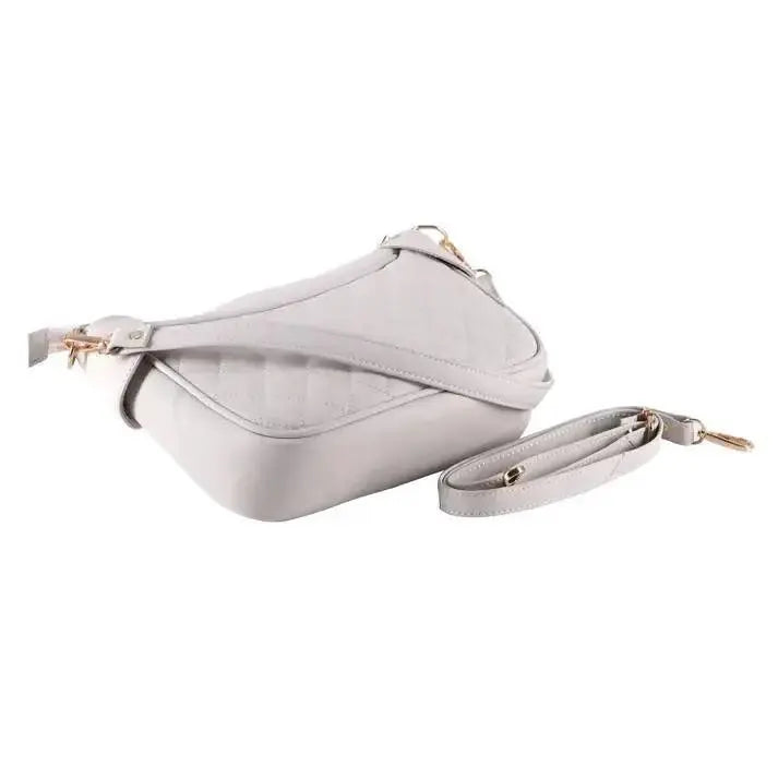 Genuine Leather Quilted Moon Sling Bag / Hand Bag for Women / Girls