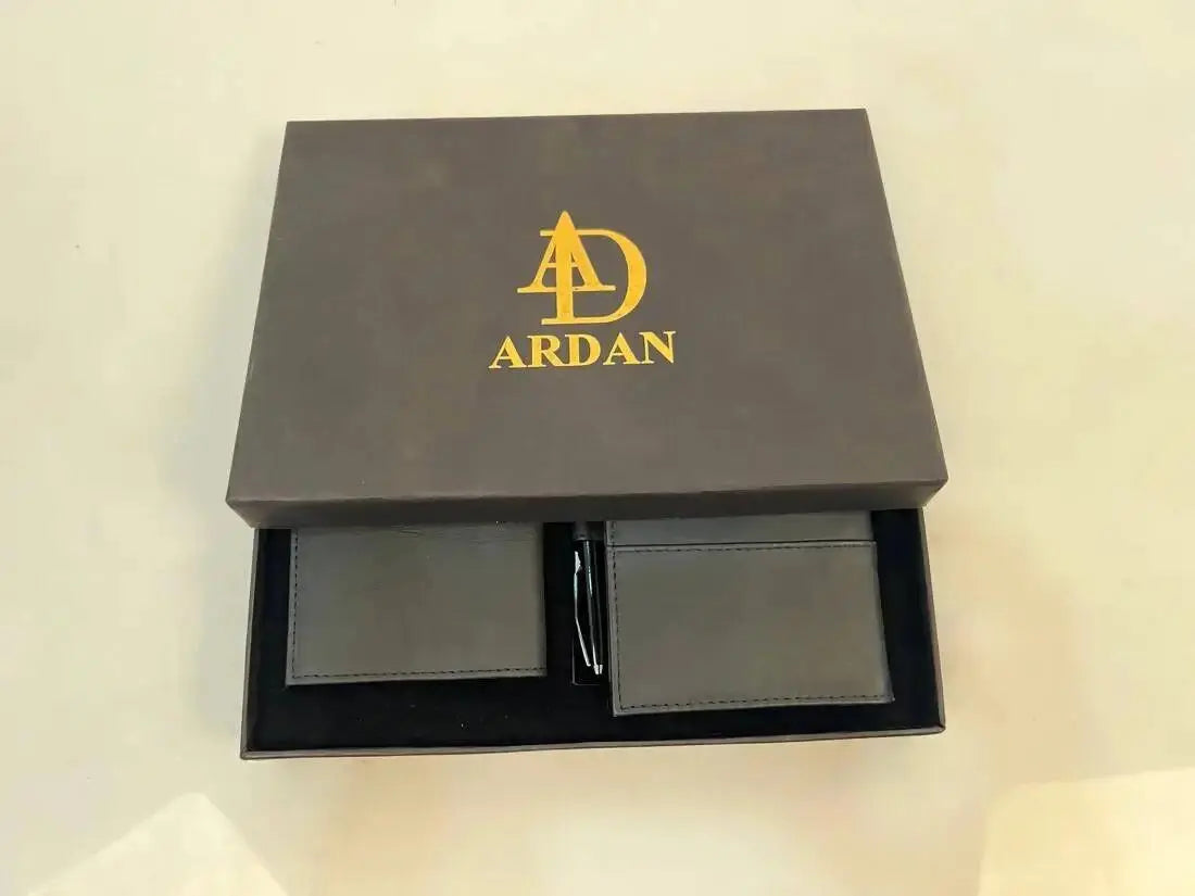 Leather Corporate Gift Set Include Leather Diary Cover, Diary, Wallet and Pen Combo