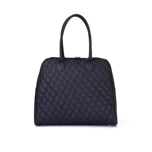  Genuine Leather Quilted 15.6Inches Big Office Tote Bag/Travel Bag/ Hand Bag/ Sling Bag For Women