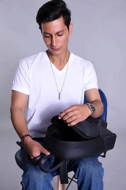 Genuine Leather Laptop/ School/College Backpack For Men and Women Both