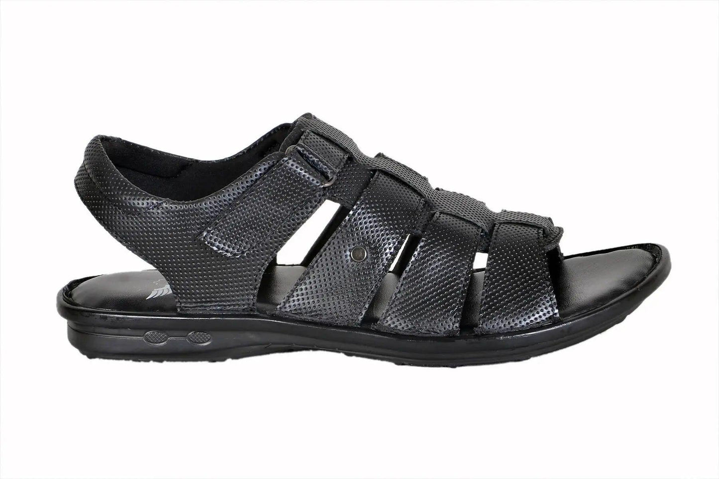 TLP Genuine Leather Sandals for Men Colour - Black TLP International