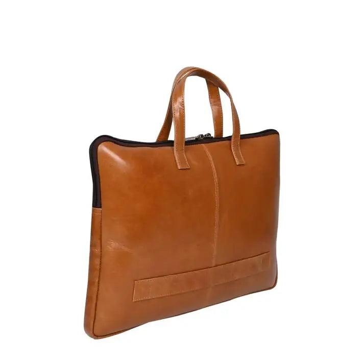 ARDAN Genuine Leather 15Inch Laptop Bag for Men(AL11A), Sleek Design Bag Color - TAN Ardan Lifestyle