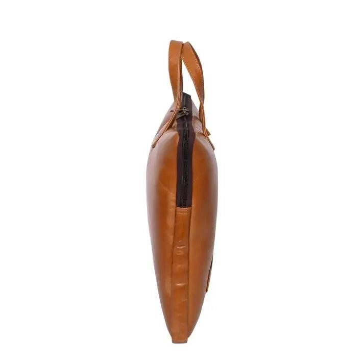 ARDAN Genuine Leather 15Inch Laptop Bag for Men(AL11A), Sleek Design Bag Color - TAN Ardan Lifestyle