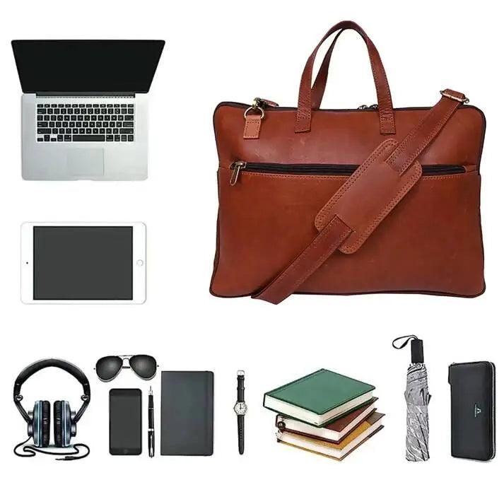 ARDAN Genuine Leather 15Inch Laptop Bag for Men, Sleek Design Office Bag (AL12A) Ardan Lifestyle