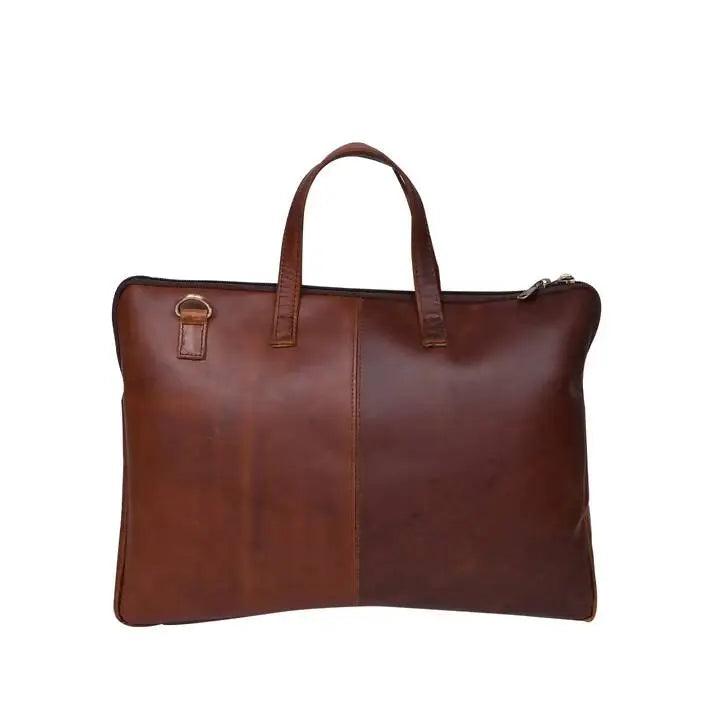 ARDAN Genuine Leather 15Inch Laptop Bag for Men, Sleek Design Office Bag (AL12C)Dark Brown Ardan Lifestyle