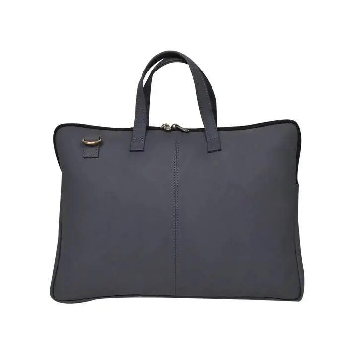 ARDAN Genuine Leather 15Inch Laptop Bag for Men Sleek Design Office Bag (AL12D)Grey Color Ardan Lifestyle