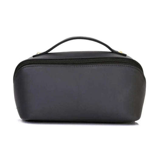 Ardan Genuine Leather Multipurpose Travel Vanity Bag Shaving Kit Makeup Bag (AL37A) Toiletry Pouch (Color-Black) Ardan Lifestyle