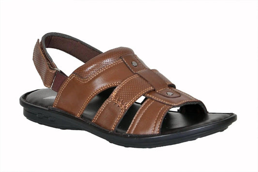 TLP Genuine Leather Sandals for Men Dual Colour – Black and Brown TLP International