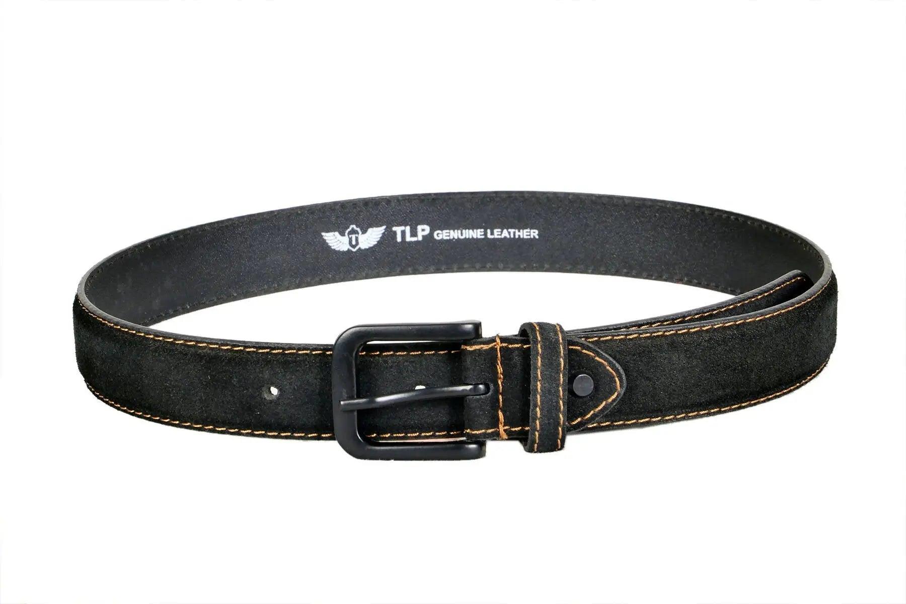 TLP GENUINE Leather Belt for Men (Colour-Black)(BELT-10024) TLP International