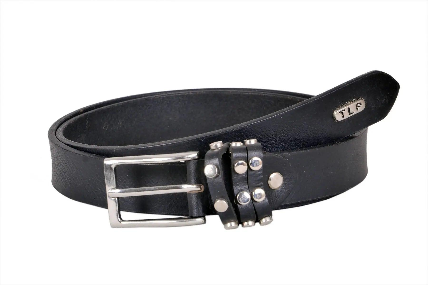 TLP GENUINE Leather Belt for Men (Colour-Black)(BELT-10026) TLP International