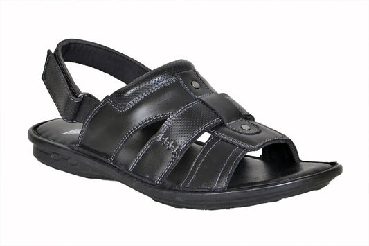 TLP Genuine Leather Sandals for Men Colour – Black TLP International