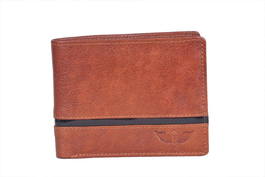 TLP Genuine Leather Wallet Colour – Brown with design of other colour TLP International