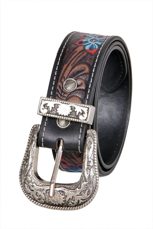 TLP MAHARAJA Genuine Leather Belt for Men (Colour-Black)(BELT-10033) TLP International