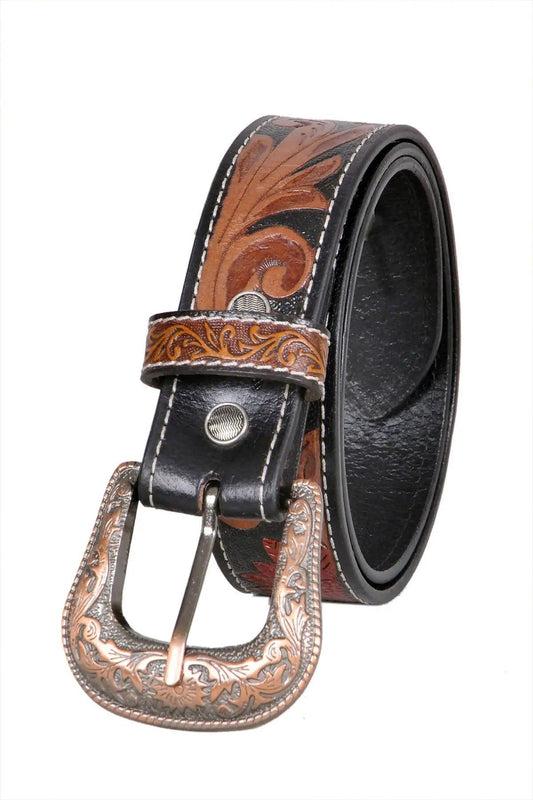 TLP MAHARAJA Genuine Leather Belt for Men (Colour-Black/Brown)(BELT-10032) TLP International