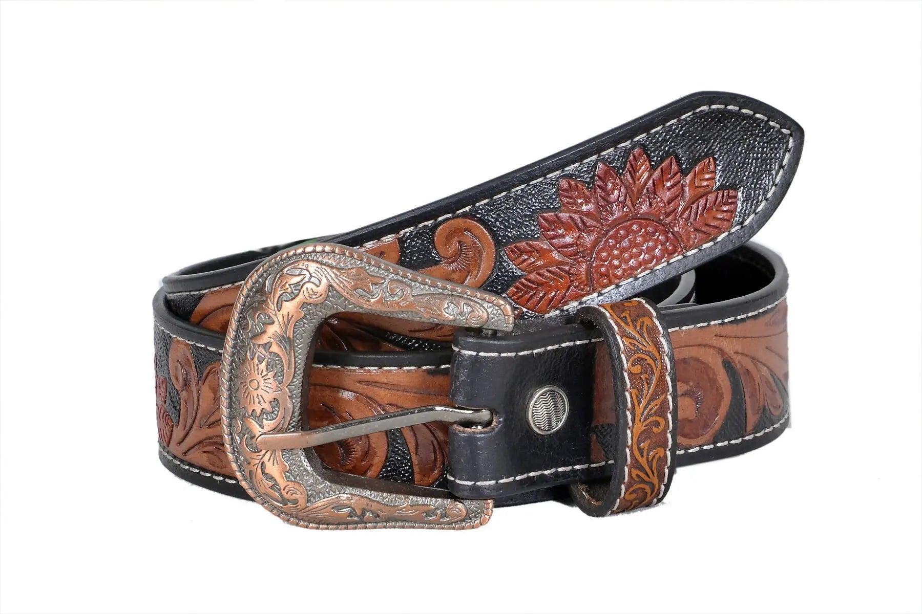 TLP MAHARAJA Genuine Leather Belt for Men (Colour-Black/Brown)(BELT-10032) TLP International
