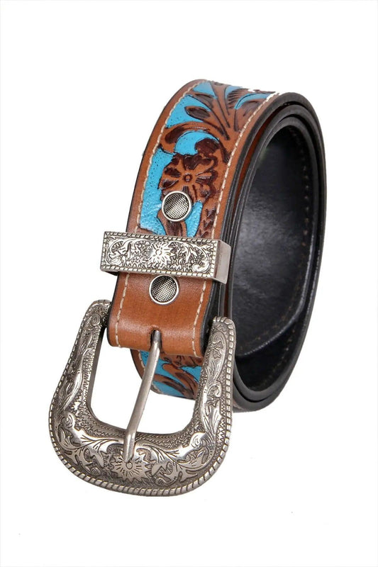 TLP Men's GENUINE Leather Formal Belt (Colour-Brown)(BELT-10034) TLP International