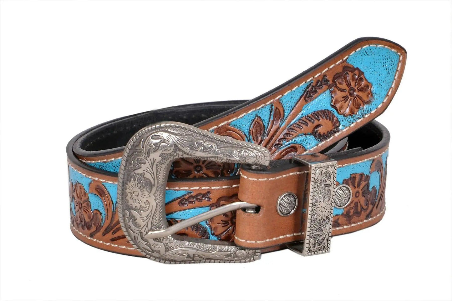 TLP Men's GENUINE Leather Formal Belt (Colour-Brown)(BELT-10034) TLP International