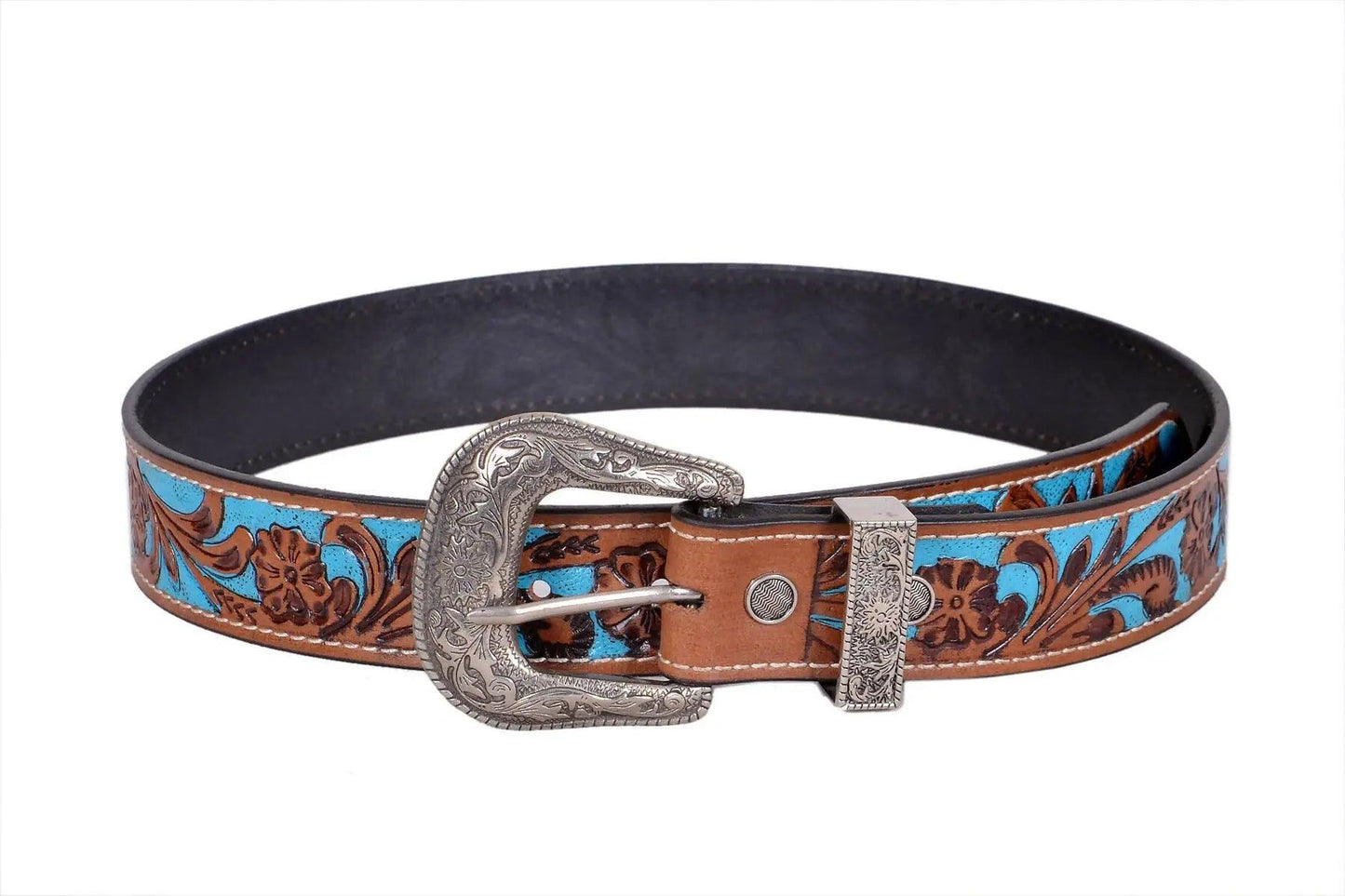 TLP Men's GENUINE Leather Formal Belt (Colour-Brown)(BELT-10034) TLP International