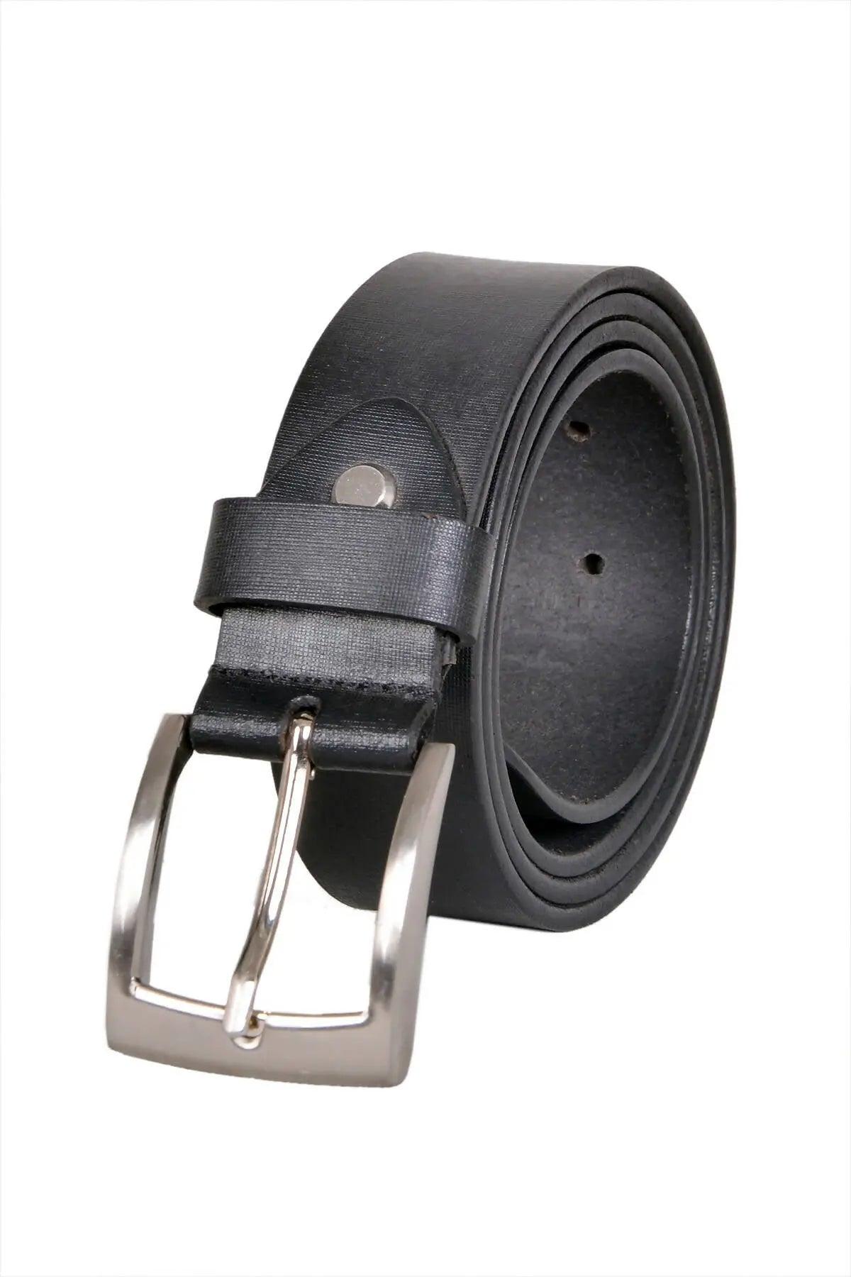 TLP Men's Genuine Leather Formal Belts(Colour-Black)(BELT-10001) TLP International