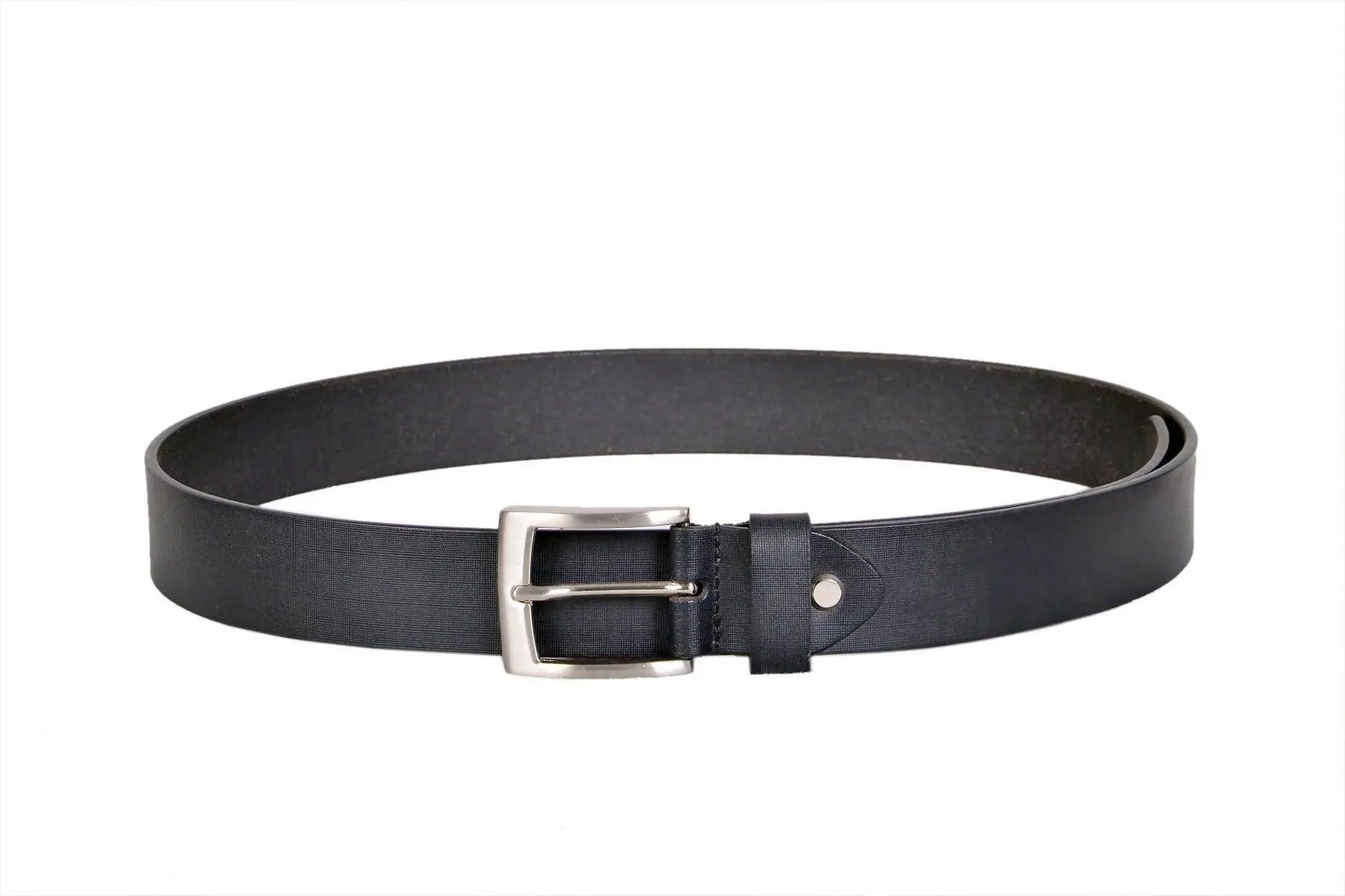 TLP Men's Genuine Leather Formal Belts(Colour-Black)(BELT-10001) TLP International