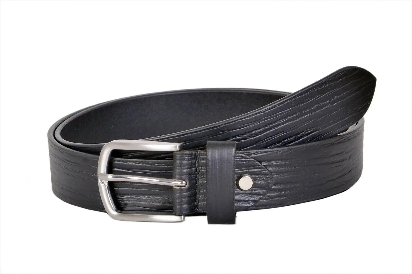 TLP Men's GENUINE Leather Formal Belts(Colour-Black)(BELT-10002) TLP International