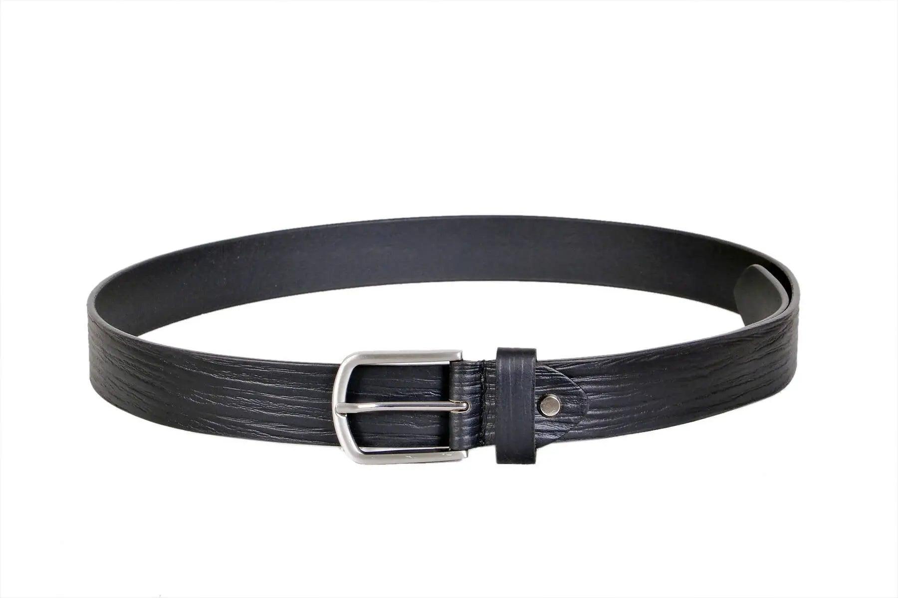 TLP Men's GENUINE Leather Formal Belts(Colour-Black)(BELT-10002) TLP International