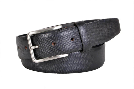 TLP Men's GENUINE Leather Formal Belts(Colour-Black)(BELT-10003) TLP International