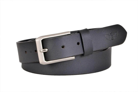 TLP Men's GENUINE Leather Formal Belts(Colour-Black)(BELT-10006) TLP International