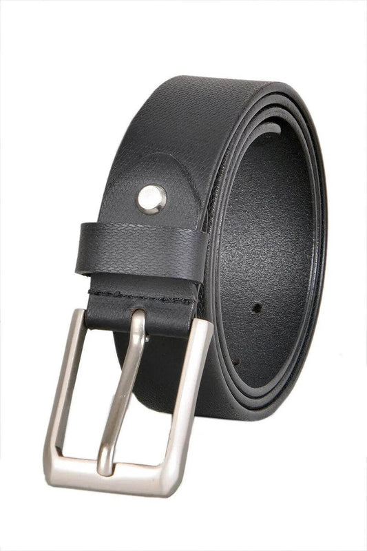 TLP Men's GENUINE Leather Formal Belts(Colour-Black)(BELT-10006) TLP International