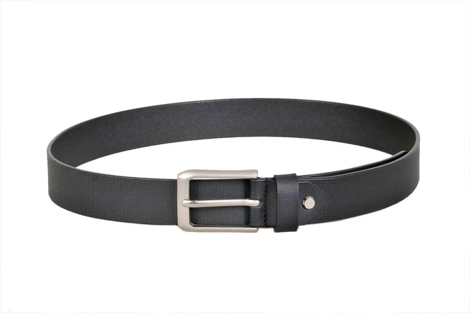 TLP Men's GENUINE Leather Formal Belts(Colour-Black)(BELT-10006) TLP International