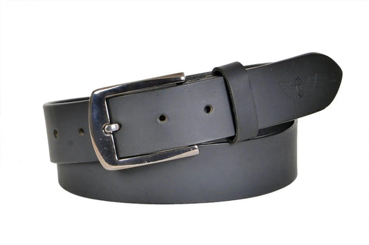 TLP Men's GENUINE Leather Formal Belts(Colour-Black)(BELT-10016) TLP International