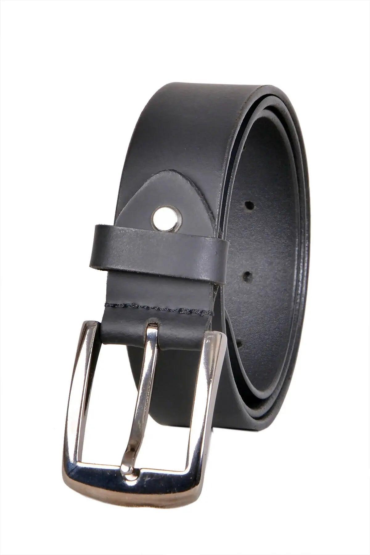 TLP Men's GENUINE Leather Formal Belts(Colour-Black)(BELT-10016) TLP International